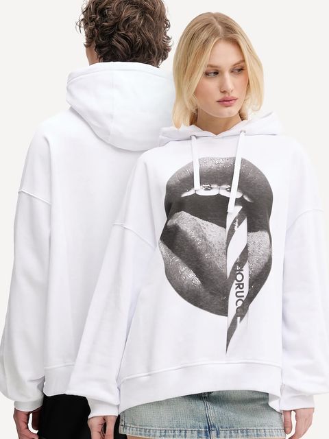 Fiorucci bluza bawełniana Mouth Print Relaxed Fit Hoodie - zdjęcie produktu nr 1