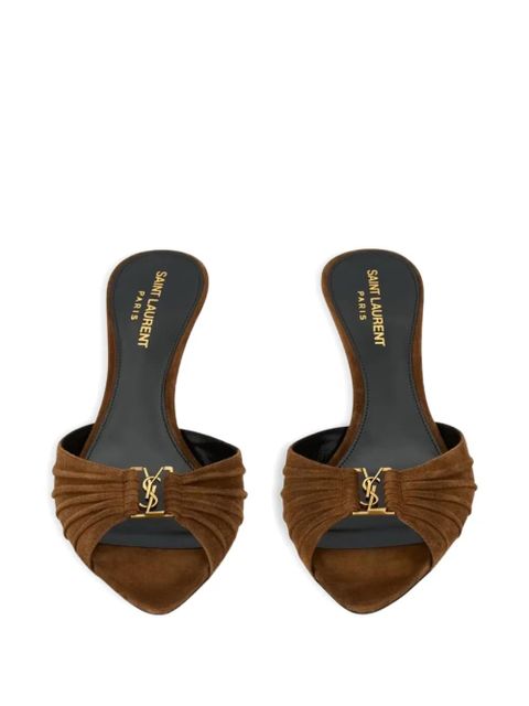 Saint Laurent Baabylone Cassandre sandals - Brown
