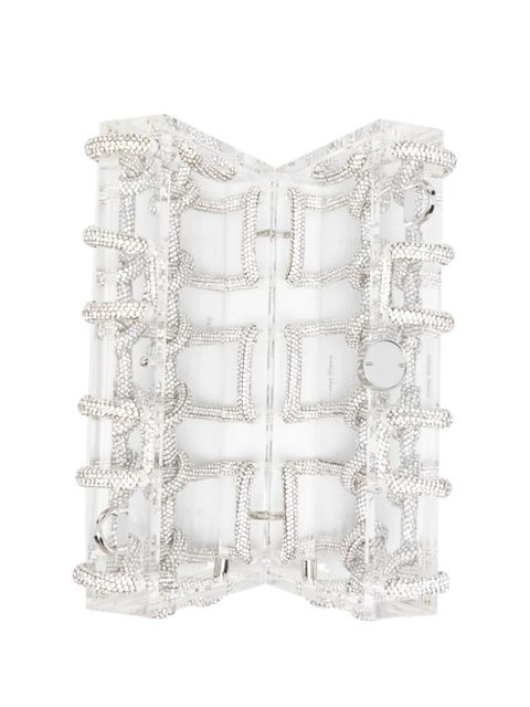 Cult Gaia Bess Caged shoulder bag - White