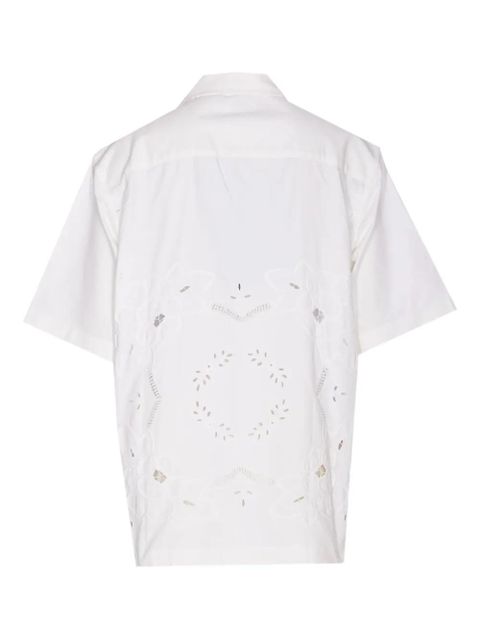 Marine Serre embroidered-detail shirt - White