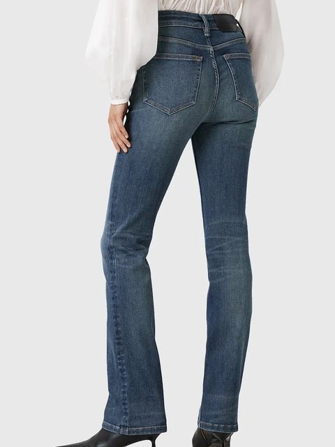 AllSaints jeansy HALDAN damskie medium waist W008ED