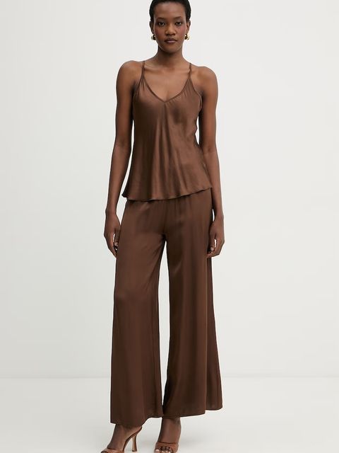 Haveone spodnie palazzo damskie z wiskozy - zdjęcie produktu nr 1