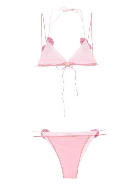 Oséree mesh two-piece bikini - Pink - zdjęcie produktu nr 2
