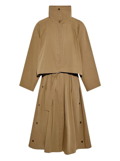 Yves Salomon oversized cotton coat - Brown - zdjęcie produktu nr 1