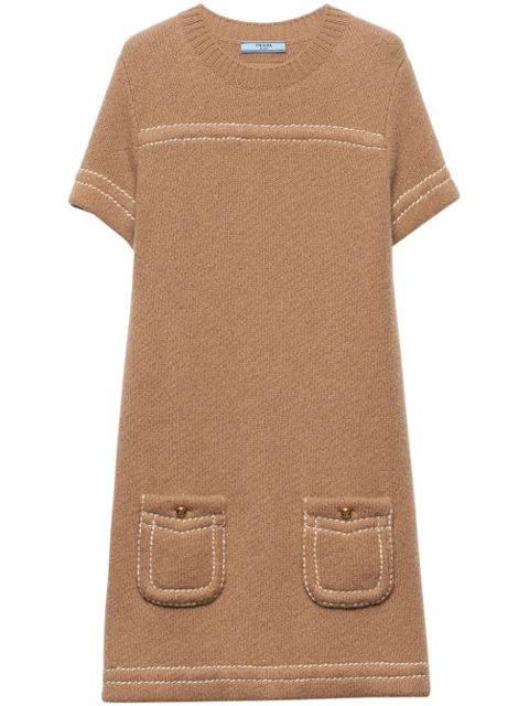 Prada cashmere mini dress - Brown - zdjęcie produktu nr 1