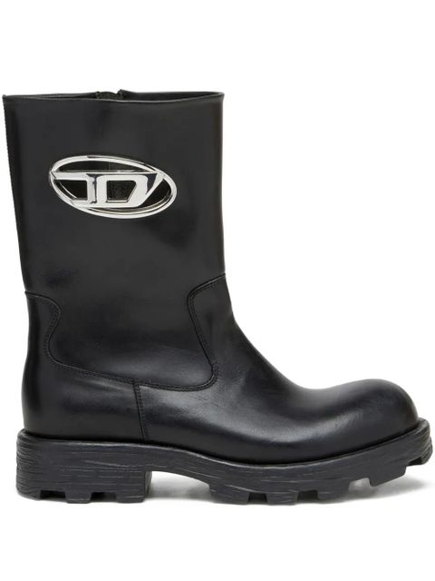 Diesel D-Hammer Bkr D leather boots - Black - zdjęcie produktu nr 1