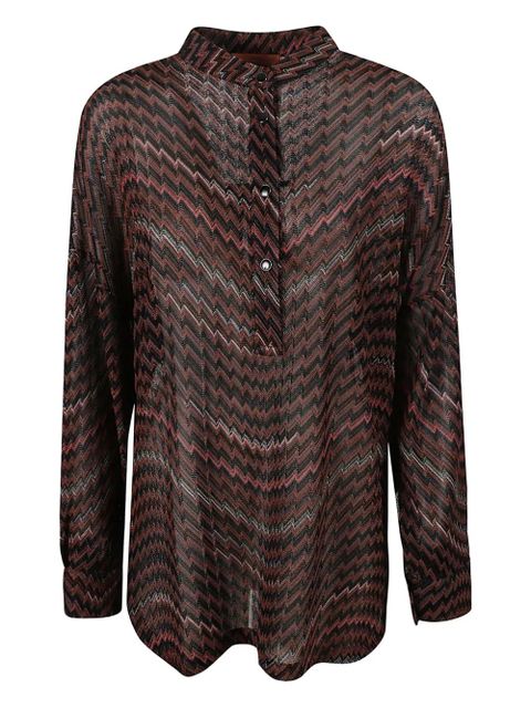 Missoni chevron buttoned top - Brown - zdjęcie produktu nr 1