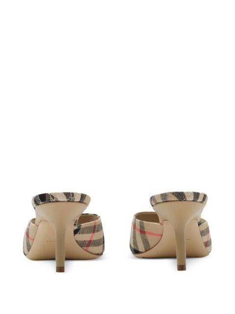 Burberry Check Mews low sandals​ - Neutrals - zdjęcie produktu nr 2