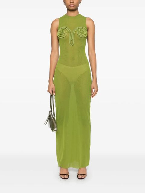 Jean Paul Gaultier Spirale maxi dress - Green - zdjęcie produktu nr 2