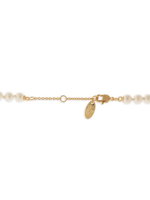 Vivienne Westwood Kitty orb beaded necklace - Gold