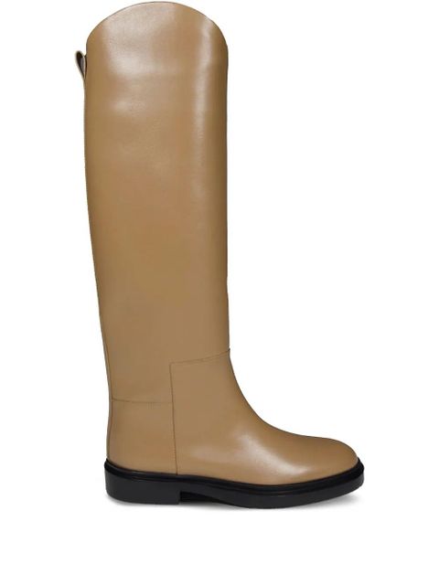 Jil Sander leather boots - Brown - zdjęcie produktu nr 1