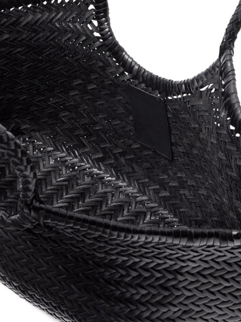 DRAGON DIFFUSION Big Nantucket handwoven tote bag - Black