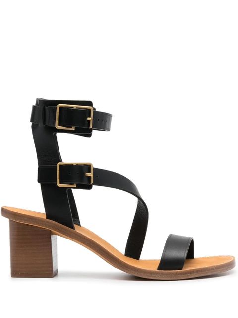 Zadig&Voltaire Cecilia Caprese 70mm leather sandals - Black - zdjęcie produktu nr 1