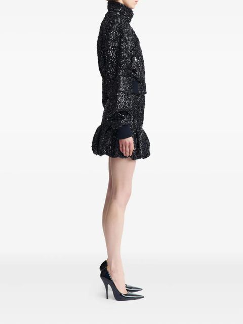 16Arlington Cosima sequin embellished bomber jacket - Black