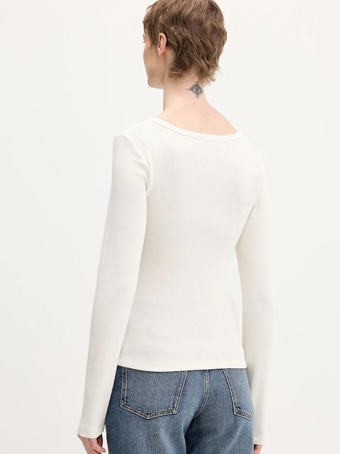 Guess Jeans longsleeve kolor beżowy W6RP24 KA0H1 - zdjęcie produktu nr 2