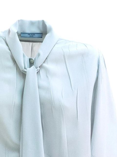 Prada tie-neck blouse - Blue