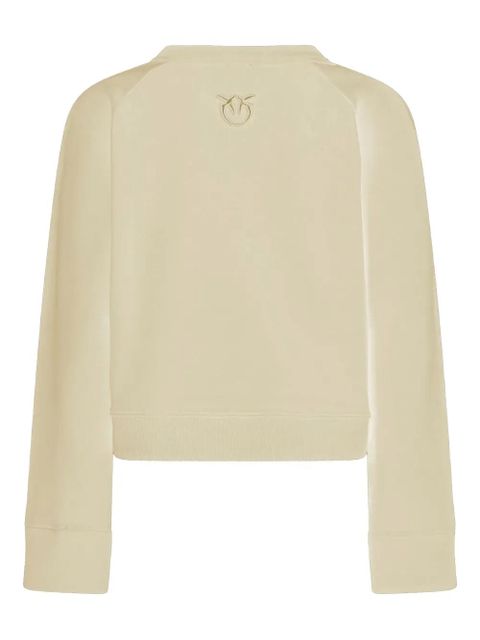 PINKO crew-neck cotton sweater - Neutrals