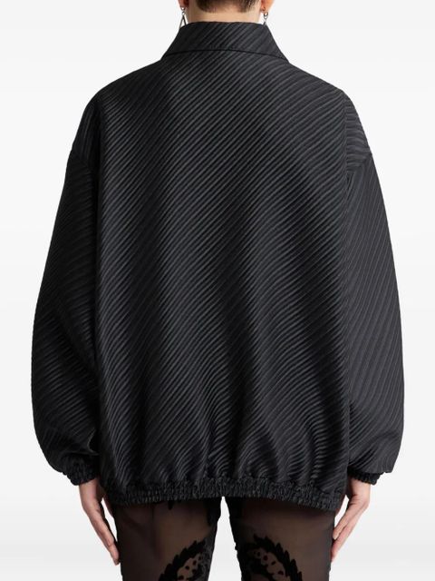ETRO striped-jacquard bomber jacket - Black