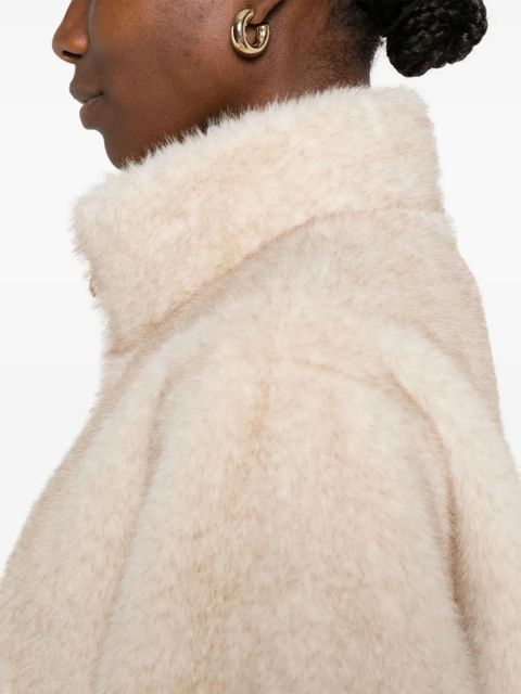 SANDRO zip-up bomber jacket - Neutrals