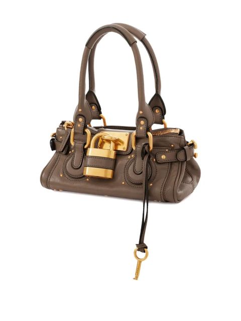 Chloé small Paddington letaher tote bag - Grey