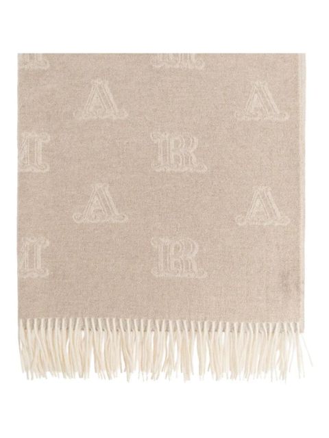 Max Mara jacquard cashmere scarf - Neutrals - zdjęcie produktu nr 1