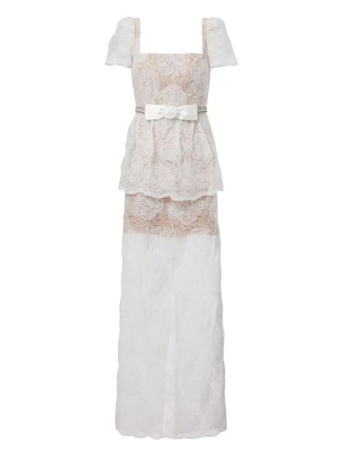 Self-Portrait lace maxi dress - White - zdjęcie produktu nr 1
