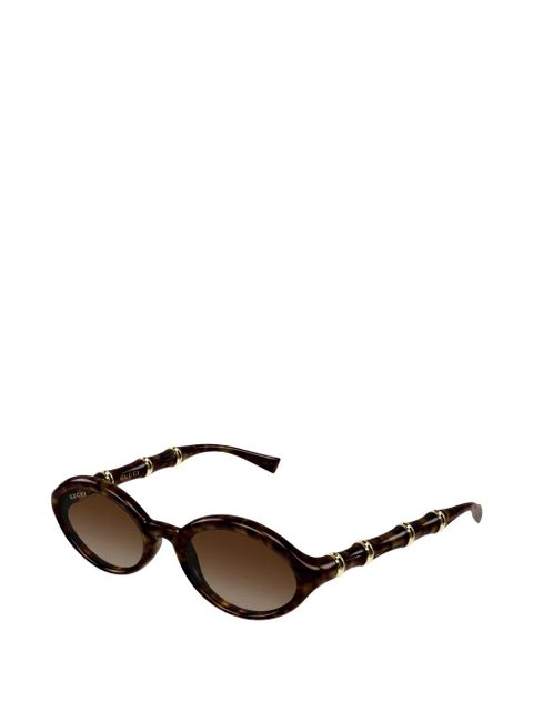 Gucci Eyewear oval-frame sunglasses - Brown - zdjęcie produktu nr 2