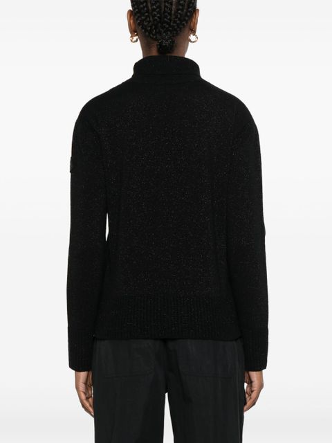 Moncler lurex-embellished sweater - Black