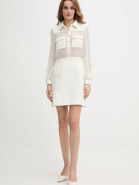 Morgan sukienka kolor beżowy mini prosta RTWINA - zdjęcie produktu nr 2