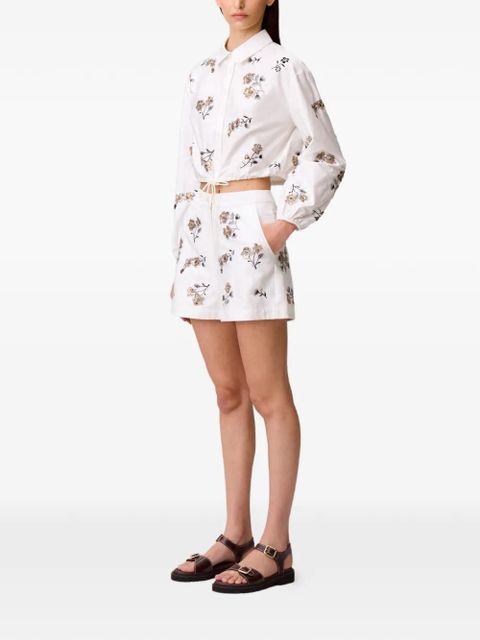 Claudie Pierlot floral shorts - White