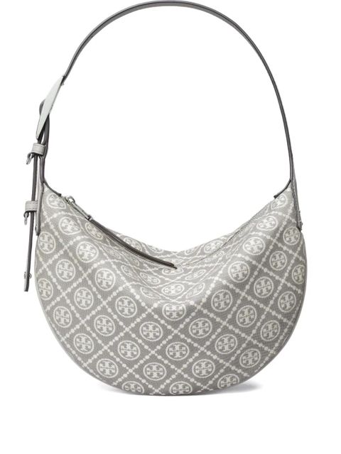 Tory Burch small Balloon monogram utility shoulder bag - Grey - zdjęcie produktu nr 1