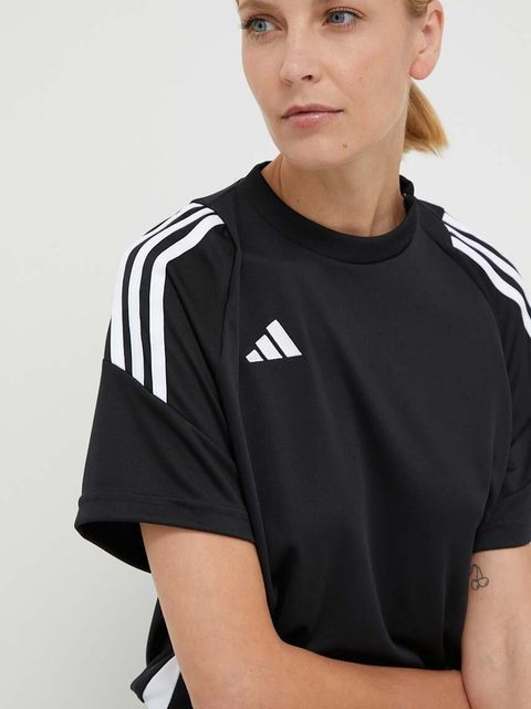adidas Performance kombinezon treningowy Tiro 24 kolor czarny z dekoltem okrągłym IK7576