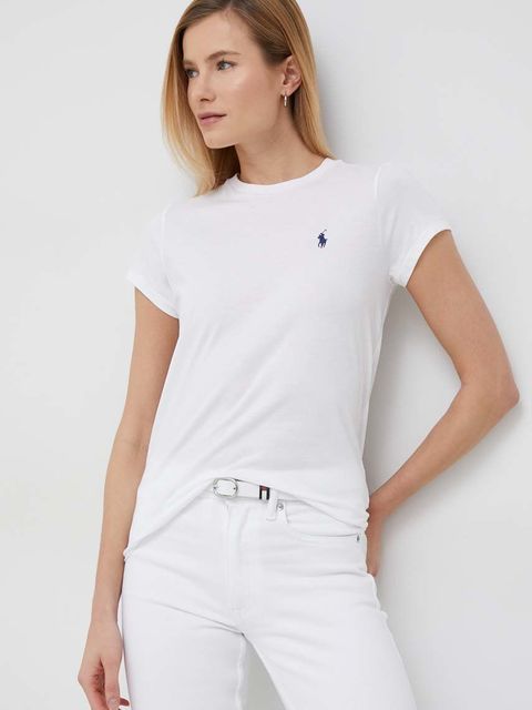 Polo Ralph Lauren t-shirt bawełniany kolor biały 211898698 - zdjęcie produktu nr 2