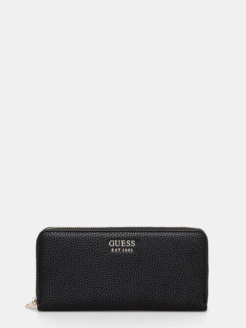 Guess portfel BRENTON damski kolor czarny SWPG96 48146 - zdjęcie produktu nr 1