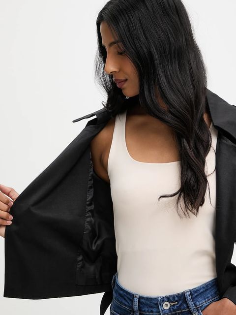 Answear.LAB kurtka kolor czarny przejściowa oversize