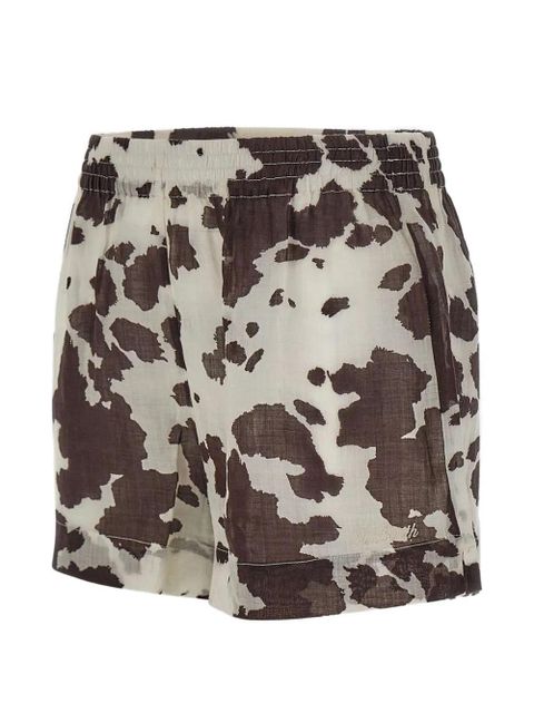 MC2 Saint Barth Meave animal-print shorts - Neutrals