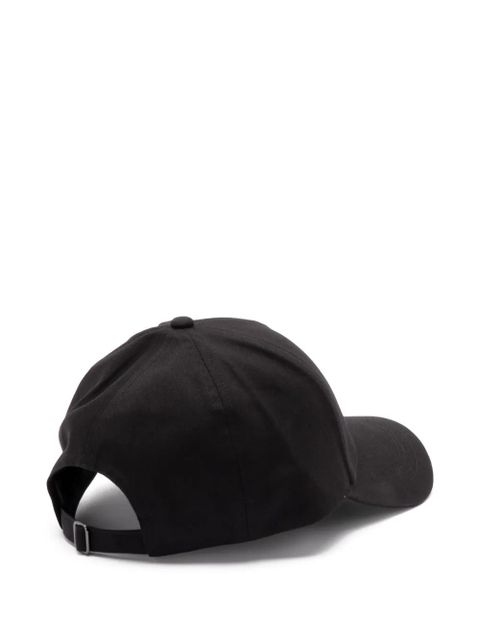 Moncler logo-patch cap - Black