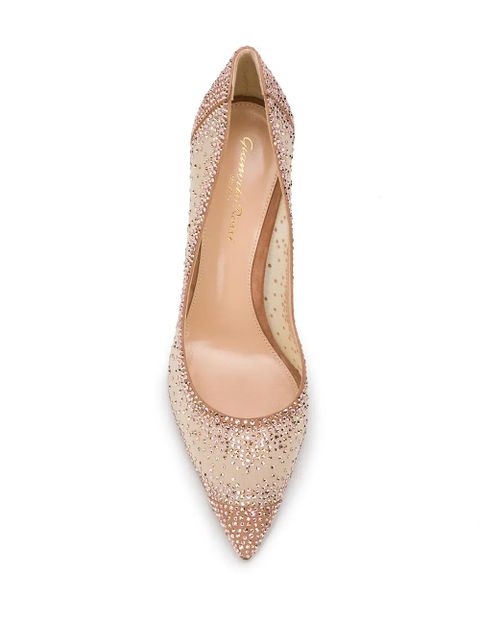 Gianvito Rossi Rania 105mm rhinestone pumps - Pink