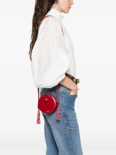 ISABEL MARANT Houna leather shoulder bag - Red