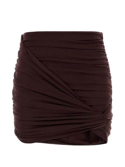 Magda Butrym draped ruched mini skirt - Brown - zdjęcie produktu nr 2