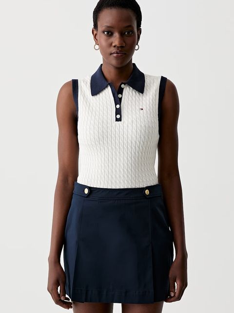 Tommy Hilfiger top swetrowy damski bawełniany - zdjęcie produktu nr 1