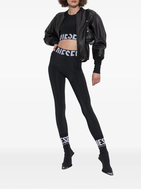 Diesel Adeline logo-waistband leggings - Black