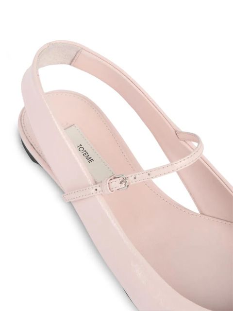 TOTEME buckle strap ballet flats - Pink