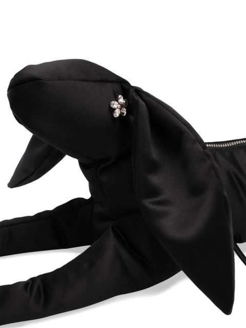Simone Rocha Hare padded satin cross body bag - Black - zdjęcie produktu nr 2