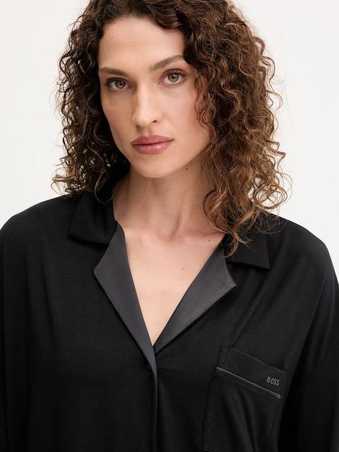 BOSS koszula piżamowa damska kolor czarny 50545588