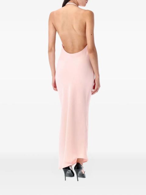 The Attico halter-neck clasp maxi dress - Pink - zdjęcie produktu nr 2