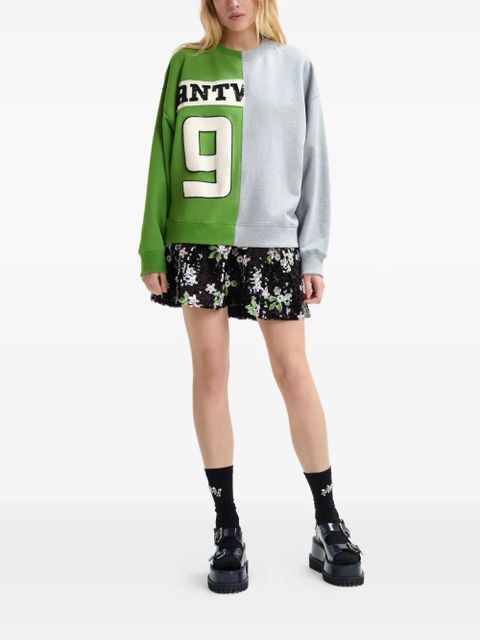 Essentiel Antwerp split-panel sweatshirt - Green - zdjęcie produktu nr 2