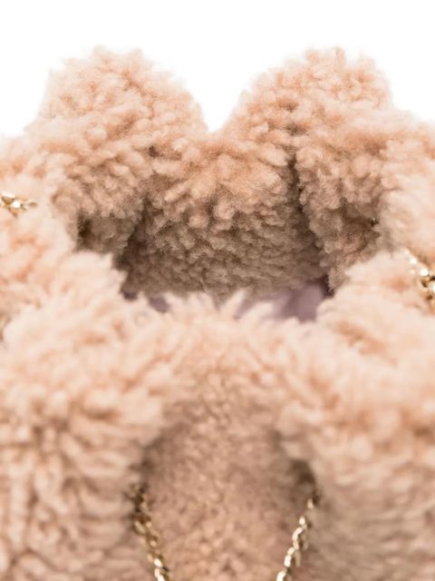 Jimmy Choo Bon Bon pearl-embellished ring-handle bag - Neutrals