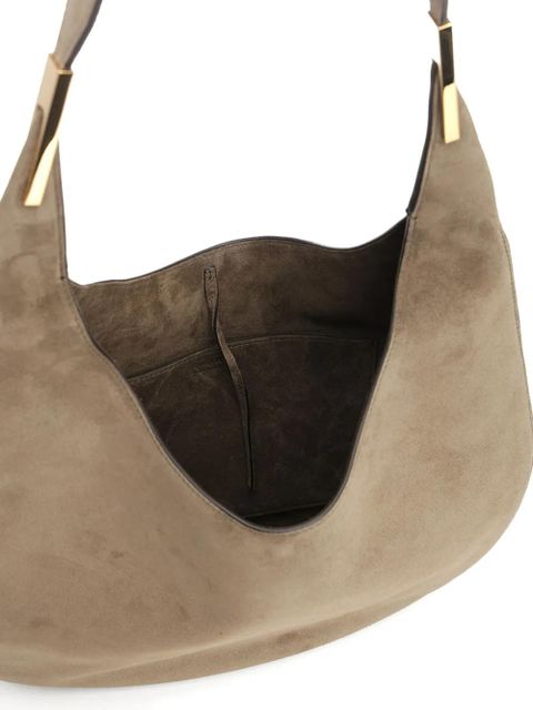Savette suede crescent shoulder bag - Neutrals - zdjęcie produktu nr 2