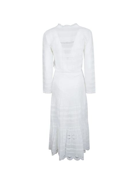 ISABEL MARANT Daniva crochet lace V-neck dress - White - zdjęcie produktu nr 2